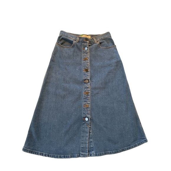 STELLA MCCARTNEY 2009 Knee-Length denim skirt size‎ 26 - Picture 1 of 4